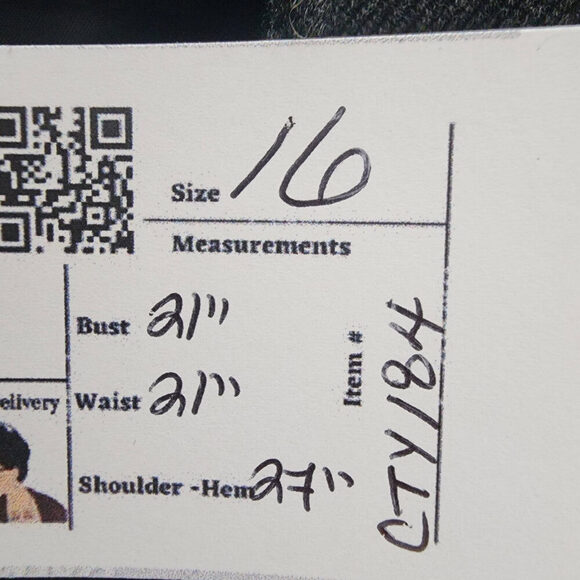 Reitmans Charcoal Grey Waterfall Blazer Size 16 - Picture 9 of 9